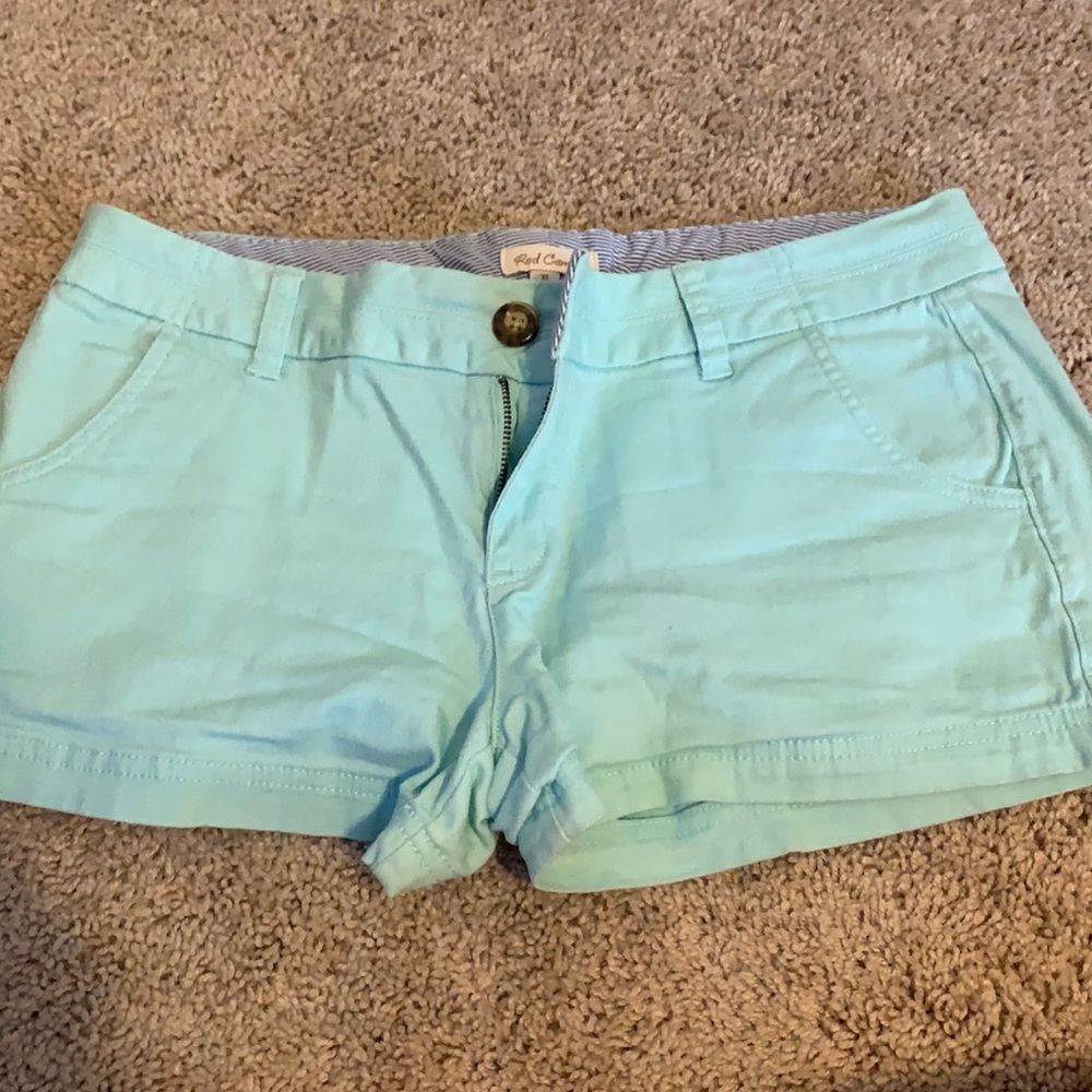 Mint blue shorts